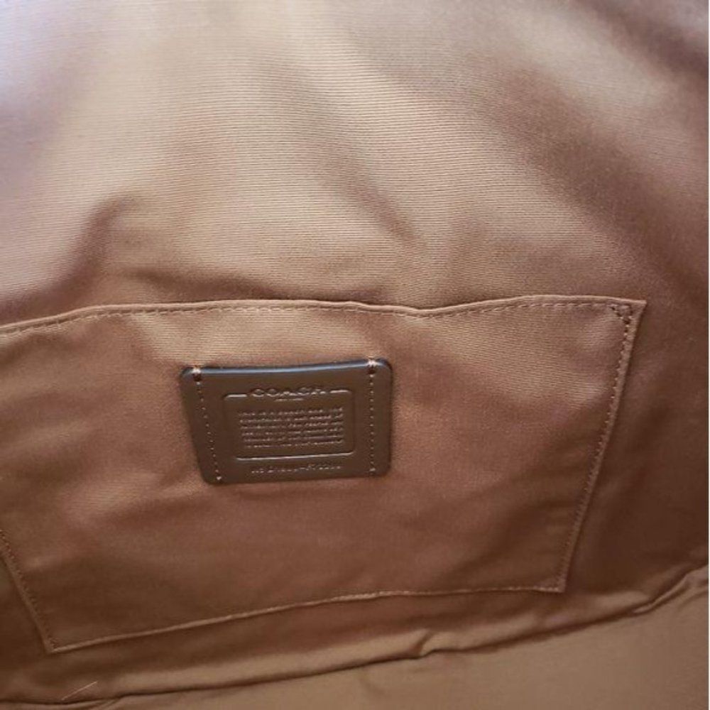 Coach Studded Elle Hobo Refined Pebble Leather Shoulder Crossbody Handbag Chalk - Picture 8 of 15